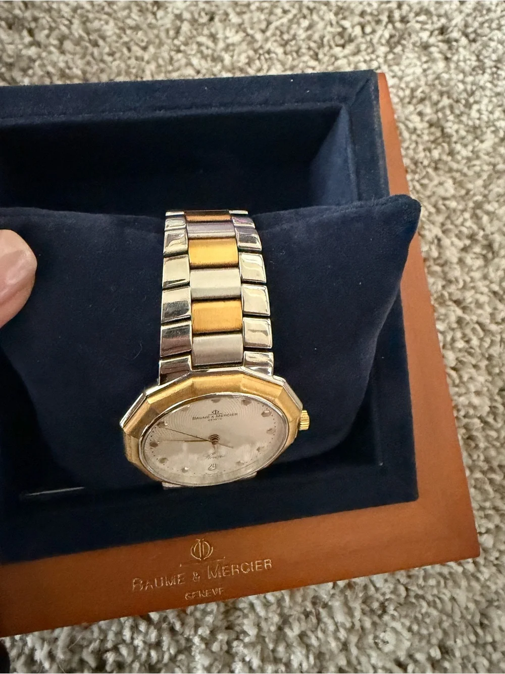Baume & Mercier Men's Two-Tone Gold and Silver Watch